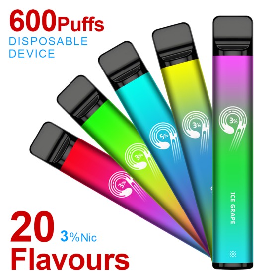 9th 600Puffs sekali pakai 600Puffs 2,2ml dengan pengalaman murni 100% 20 rasa Vaping Jakarta Vape Oline Toko