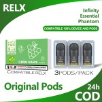 CMO 3pod kompatibel dengan RELX 4-6TH Device Pods dengan 30 pilihan rasa buah
