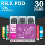 CMO 3pod kompatibel dengan RELX 4-6TH Device Pods dengan 30 pilihan rasa buah