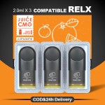 CMO 3pod kompatibel dengan RELX 4-6TH Device Pods dengan 30 pilihan rasa buah