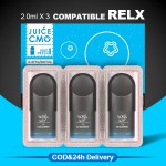 CMO 3pod kompatibel dengan RELX 4-6TH Device Pods dengan 30 pilihan rasa buah