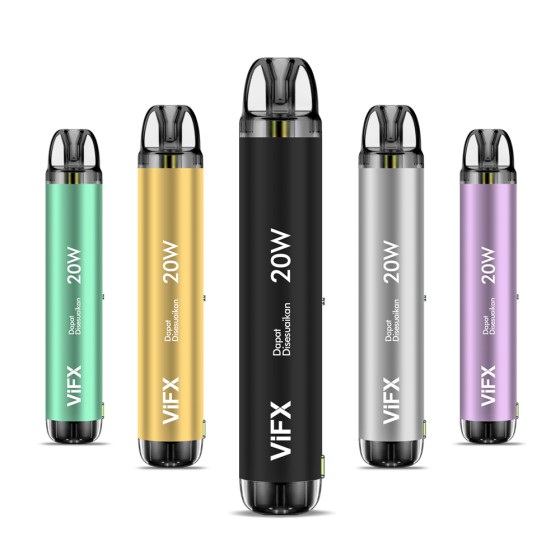 ViFX G20 penyesuaian Power Vape Kit mengisi ulang Cartridge dengan 5 warna